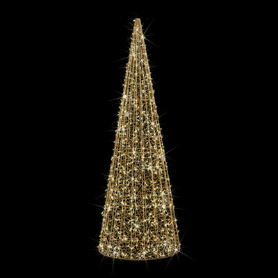 3D Aluminium Light Tree - 3.5m or 5.5m Tall - Warm White or Cool White