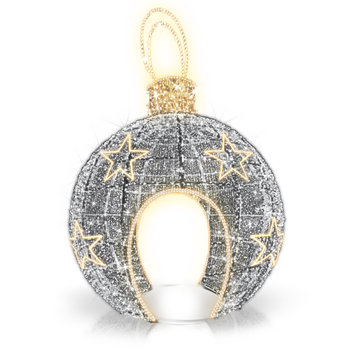 3D Walk-through Bauble - with Stars