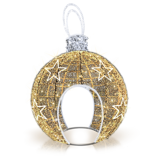 3D Walk-through Bauble - with Stars