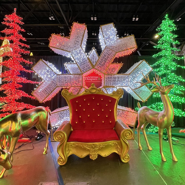 3D Fibreglass Santa Sofa Wow Piece - 1.6m Tall