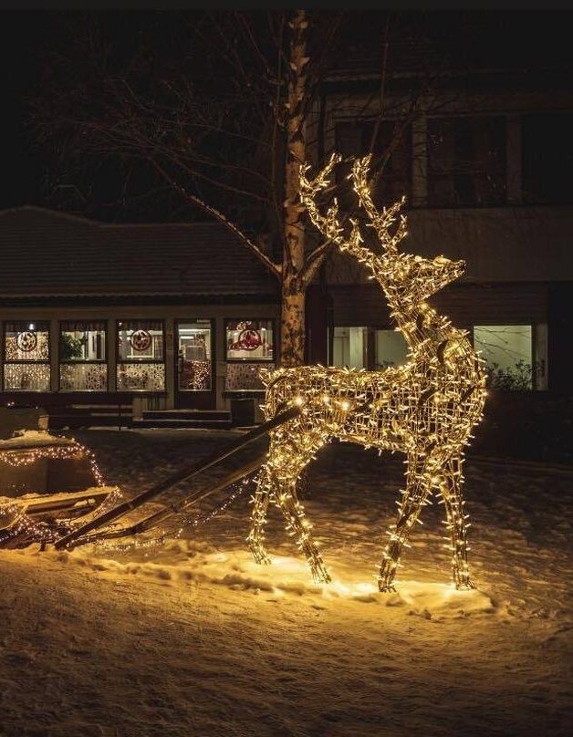 3D Prelit "Rudolph" Reindeer - 2.6m Tall - Aluminium Structure & Powder Coated