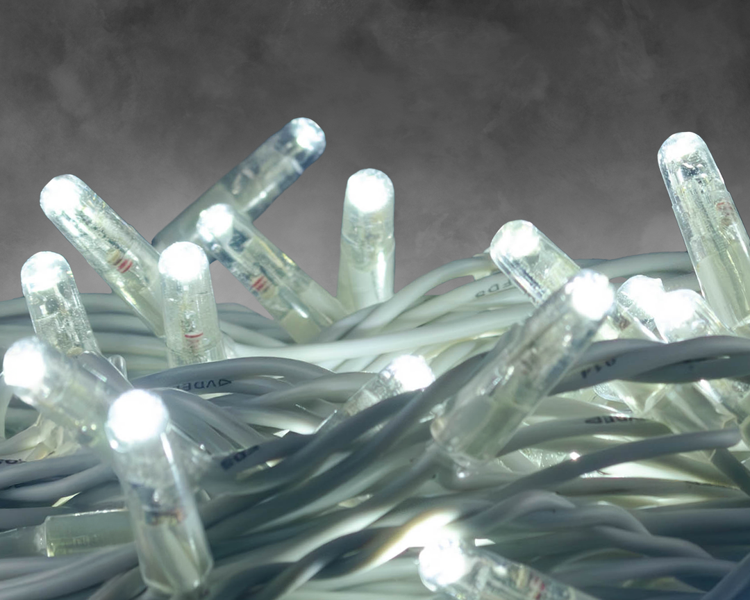 Low Voltage Connectable Pro String Lights - 10m Cable - Static Effect LEDs