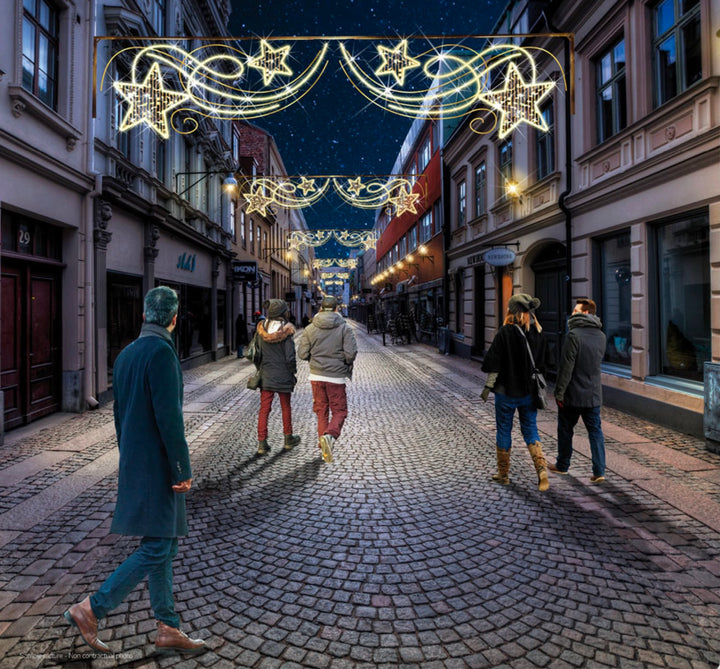 Cross Street Motif - "4 Stars" - 445cm x 95cm