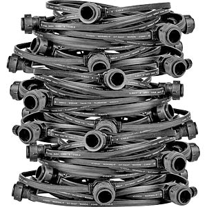 Festoon Pro Lights - E27 Socket Harness – 9m, 15m, 50m or 100m Roll – 1 Lamp per Metre - IP65