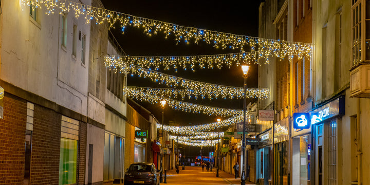 Connectable Pro Icicle Lights - 5m Length - 50cm Drop - 150 Static LEDs