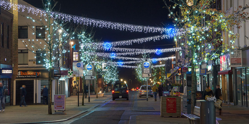Connectable Pro Icicle Lights - 5m Length - 50cm Drop - 150 Static LEDs