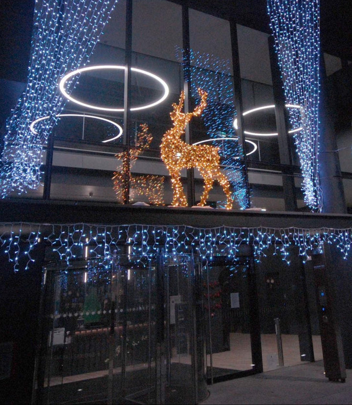 3D Prelit "Rudolph" Reindeer - 2.6m Tall - Aluminium Structure & Powder Coated