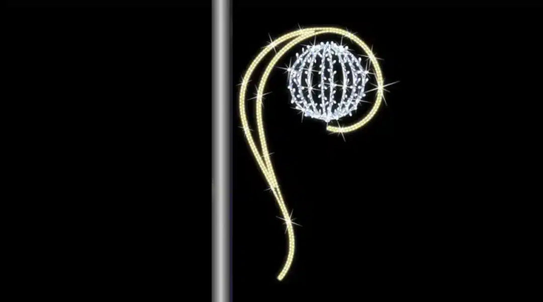 Pole/Wall Motif - "Sphere in Swish" - 220cm x 125cm