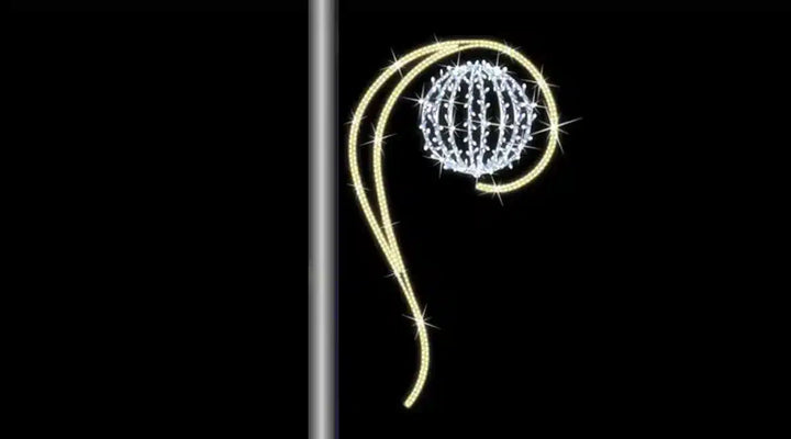 Pole/Wall Motif - "Sphere in Swish" - 220cm x 125cm