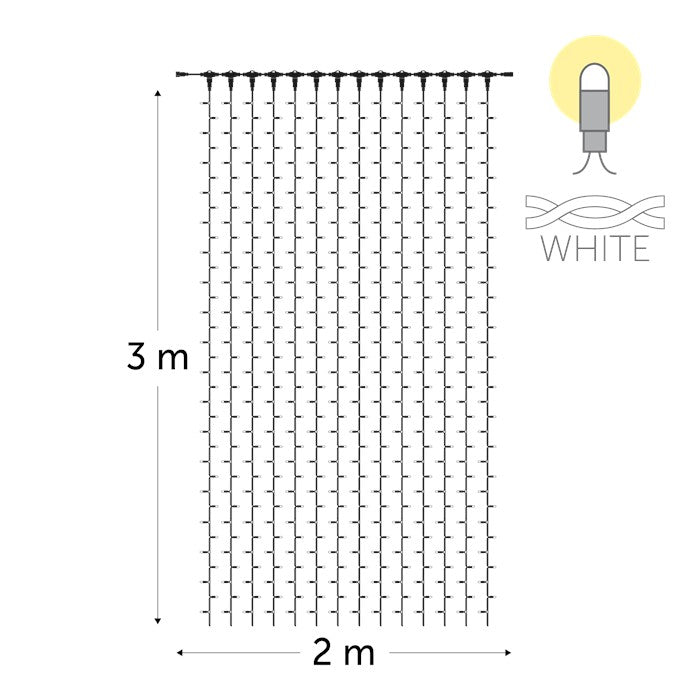 Curtain Light Simply Connect – 2m x 3m – Twinkle – 230V