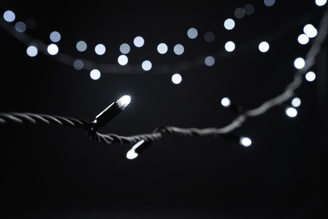 Connectable Pro String Lights - 10m Cable - Flash Effect LEDs - 230v